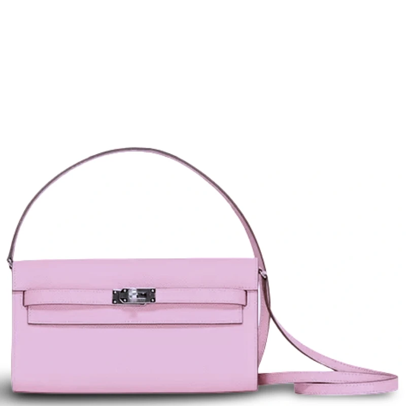 Hermès KELLY TO GO VEAU EPSOM MAUVE SYLVESTRE PHW KTGEG 1