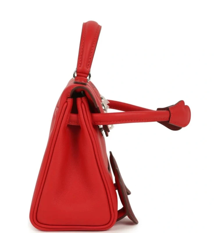 Hermès KELLY DOLL VEAU SWIFT ROUGE RADIEUX PHW Kdoll 4