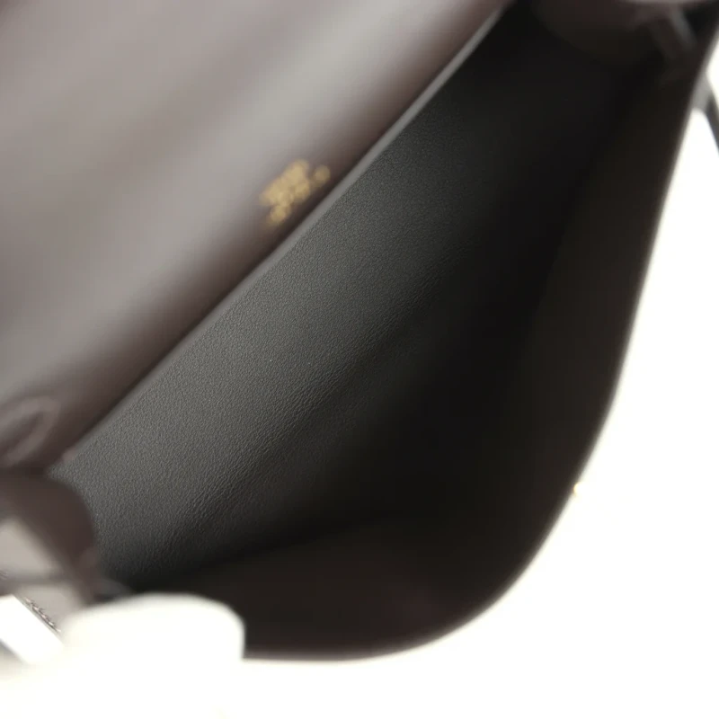 Hermès Kelly Pochette Bai-Brun Swift GHW KPSBB 9