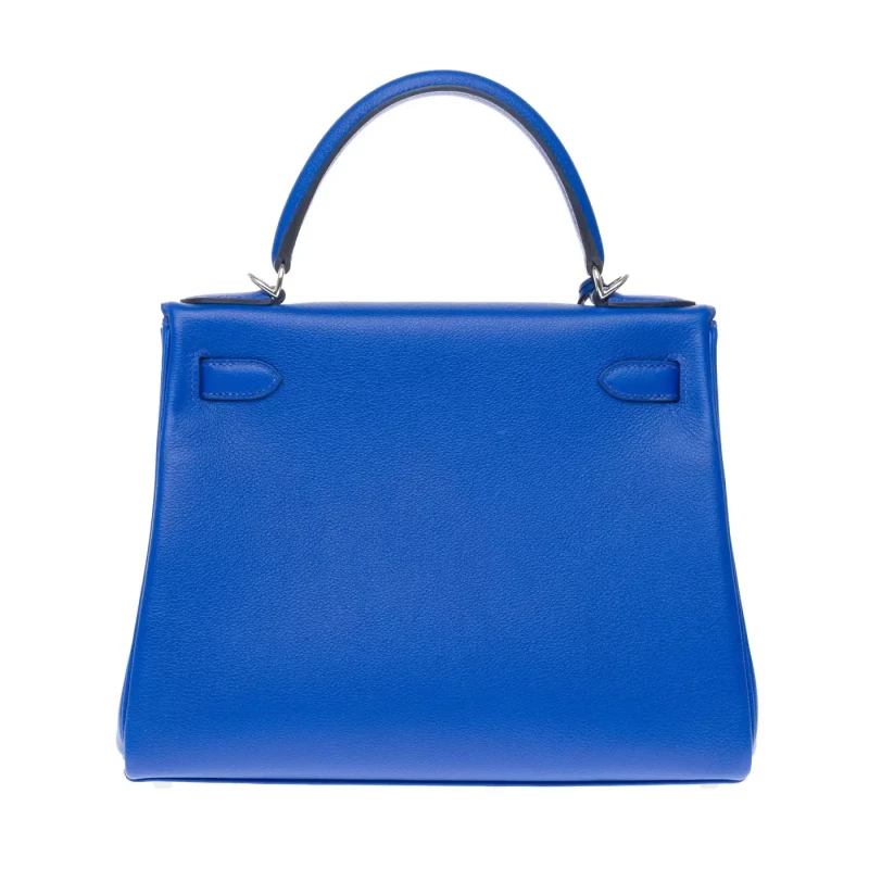 Hermès KELLY 28 EVERCOLOR ROYAL BLEU PHW K28ERB 10