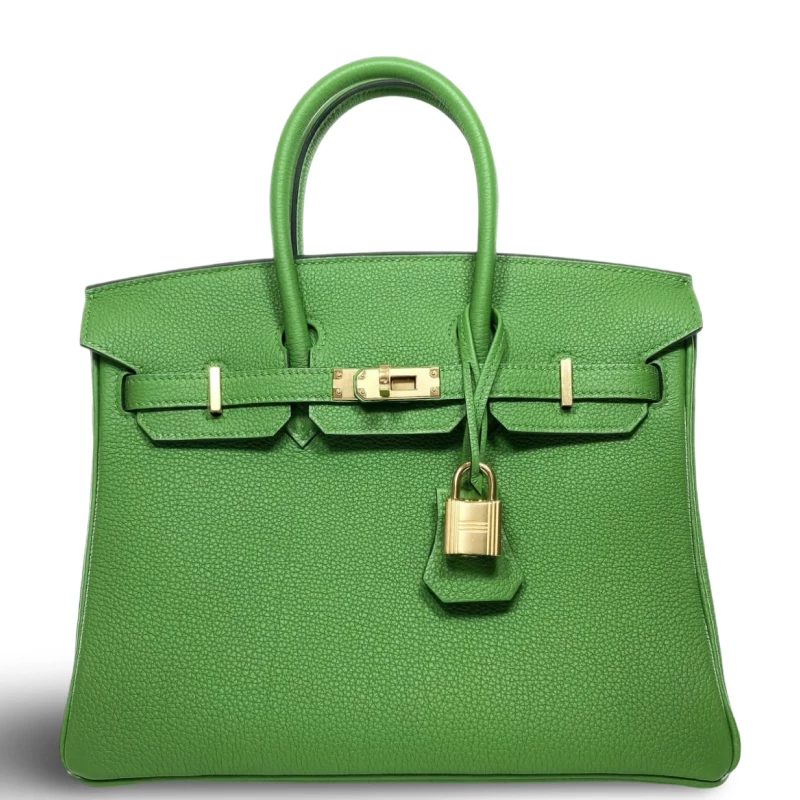 Hermès BIRKIN 25 TOGO VERT YUCCA GHW B25TVY