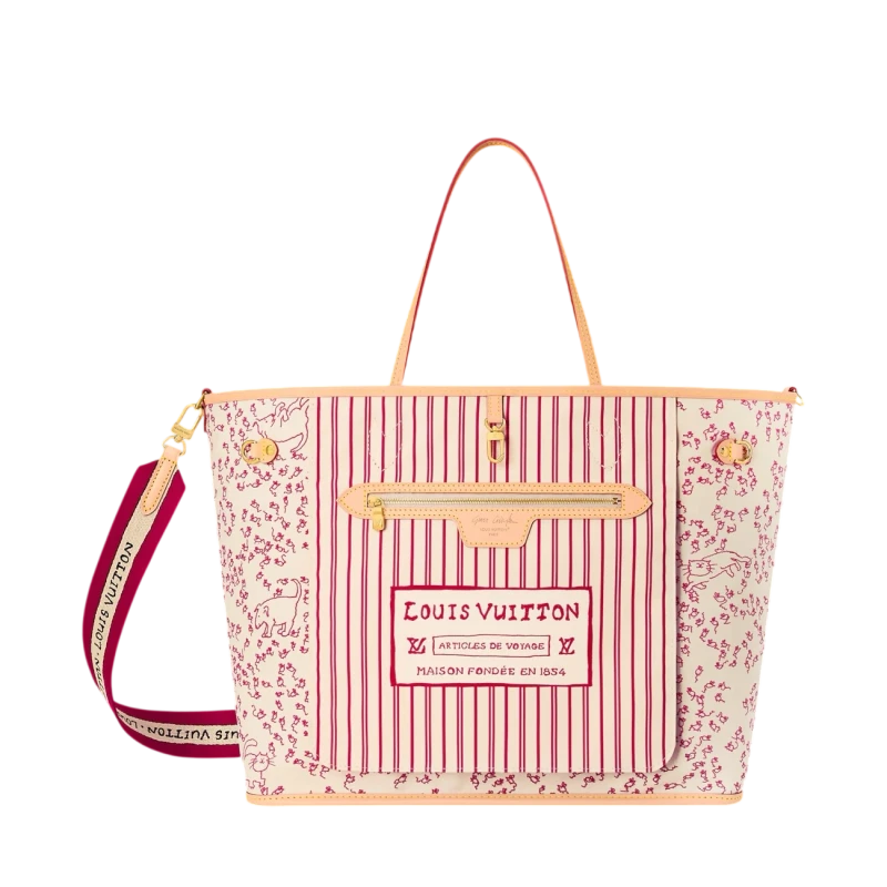 Louis Vuitton Travels With Grace Coddington  Neverfull Inside Out GM