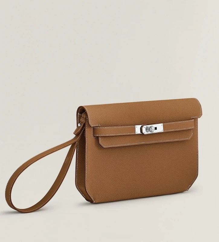 Hermès Kelly Pouchette Depeches 25 Togo Gold H078401CK 2