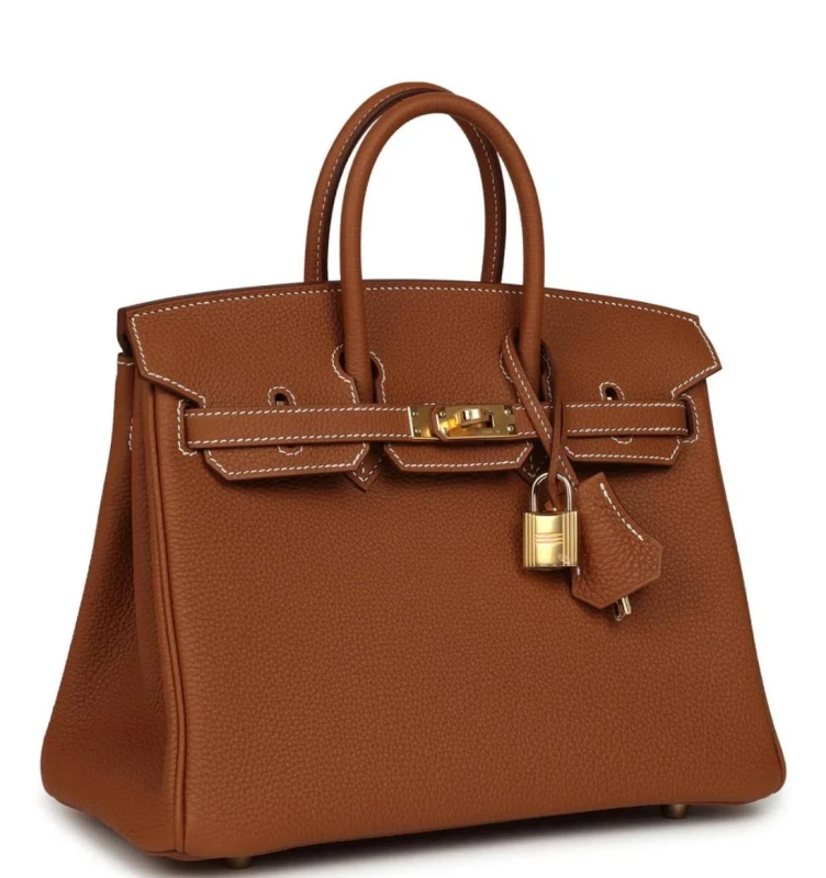 Hermès BIRKIN 25 VEAU TOGO GOLD GHW H041344CC 5
