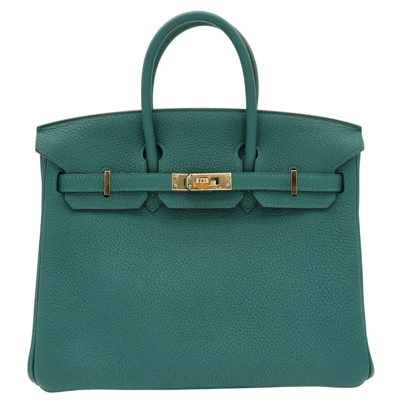 BIRKIN 25 VEAU TOGO MALACHITE GHW