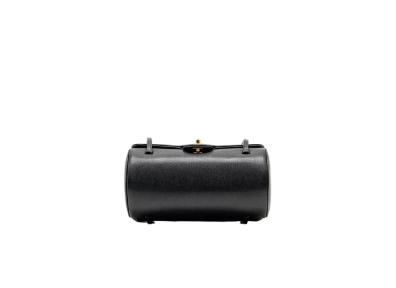 Chanel Small Preppy Bowling Bag Caviar Black GHW AS6143-B23483-94305 6