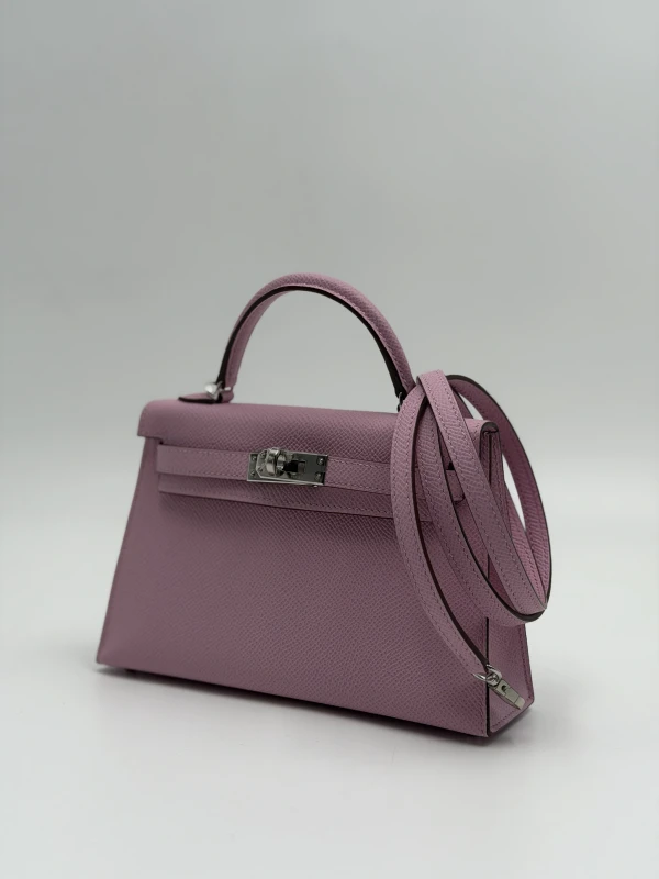 Hermès KELLY 20 VEAU EPSOM MAUVE SYLVESTRE PHW K20EMS 2