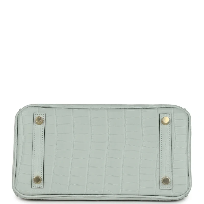 Hermès BIRKIN RETOURNE 25 ALLIGATOR MATTE GRIS NEVE GHW B25AMGN 6