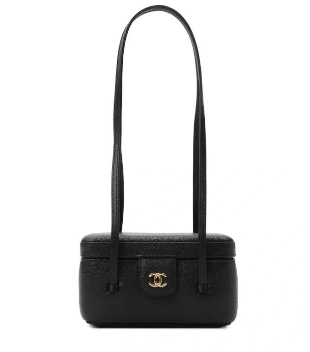 Long Vanity with Leather Strap Black