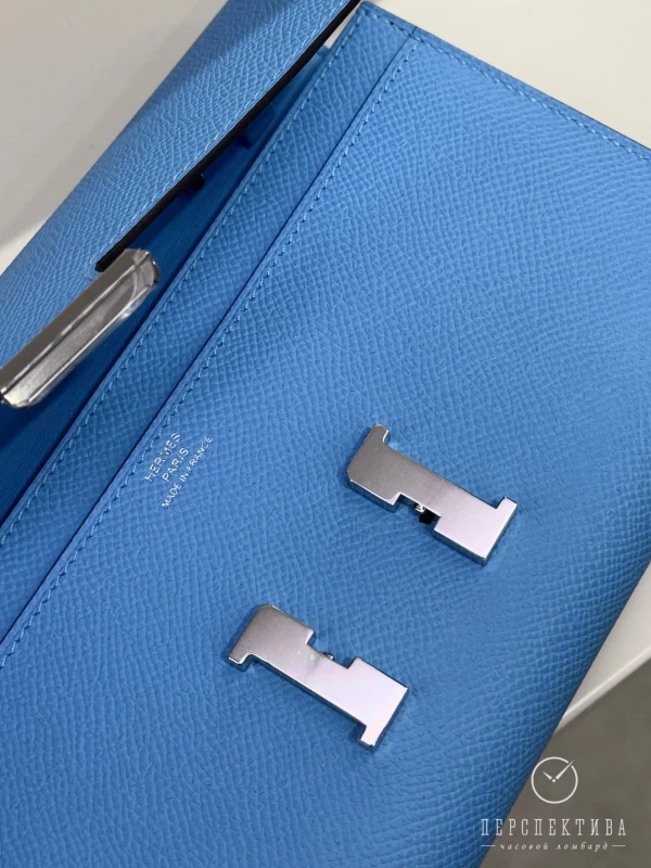 Hermès Constance To Go wallet Veau Epsom Celeste H080125CK7N 5