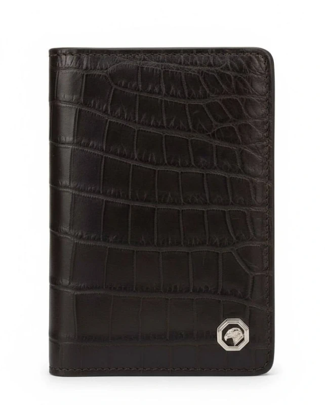 Stefano Ricci Passport cover dark brown PP308P 1