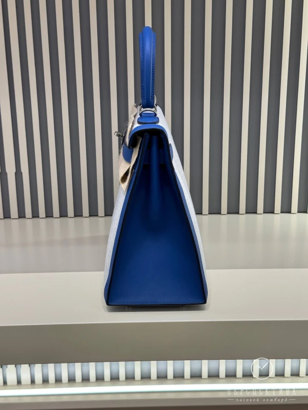 Hermès KELLY 28 VEAU SWIFT/TOILE PHW K28TSB 8