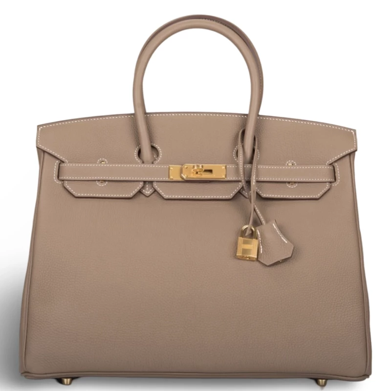 BIRKIN 35 VEAU TOGO ETOUPE GHW