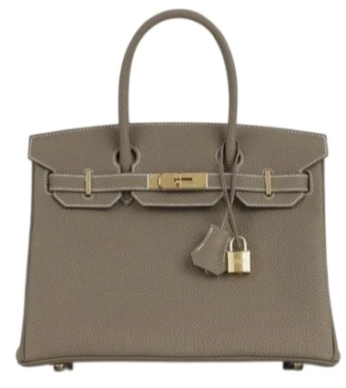 BIRKIN 30 VEAU TOGO ETOUPE GHW