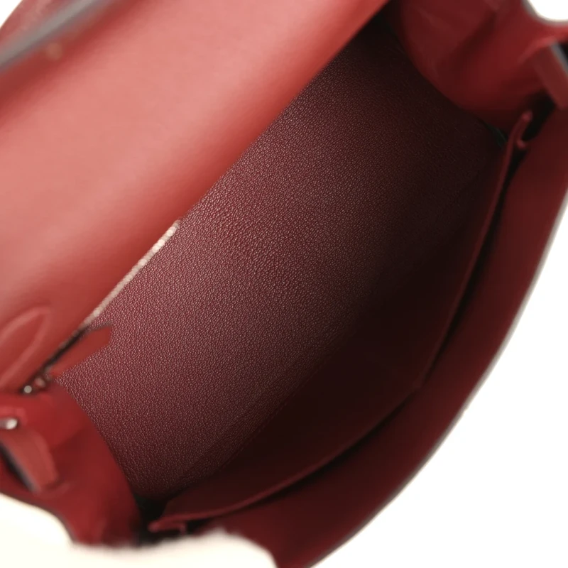 Hermès KELLY 28 RETOURNE ROUGE H PHW K28TRH 7