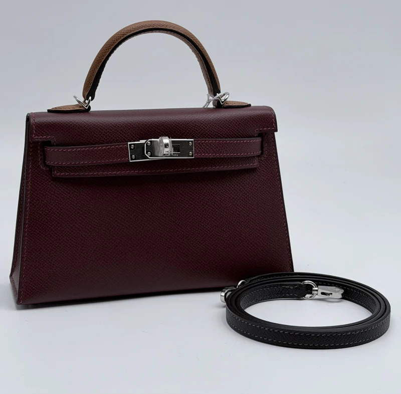Hermès KELLY 20 VEAU EPSOM ROUGE H/GOLD/BAI-BRUN PHW K20ERGB 3
