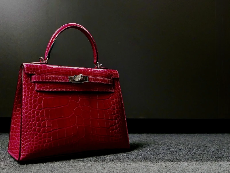 Hermès KELLY SELLIER 25 ALLIGATOR LISSE ROSE MEXICO PHW K25ASRM 3