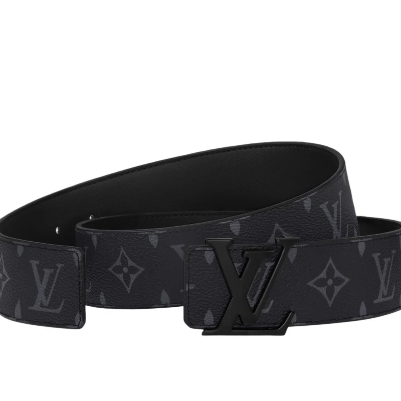 Louis Vuitton LV Initiales 40mm Matte Black Belt M4482Q 2