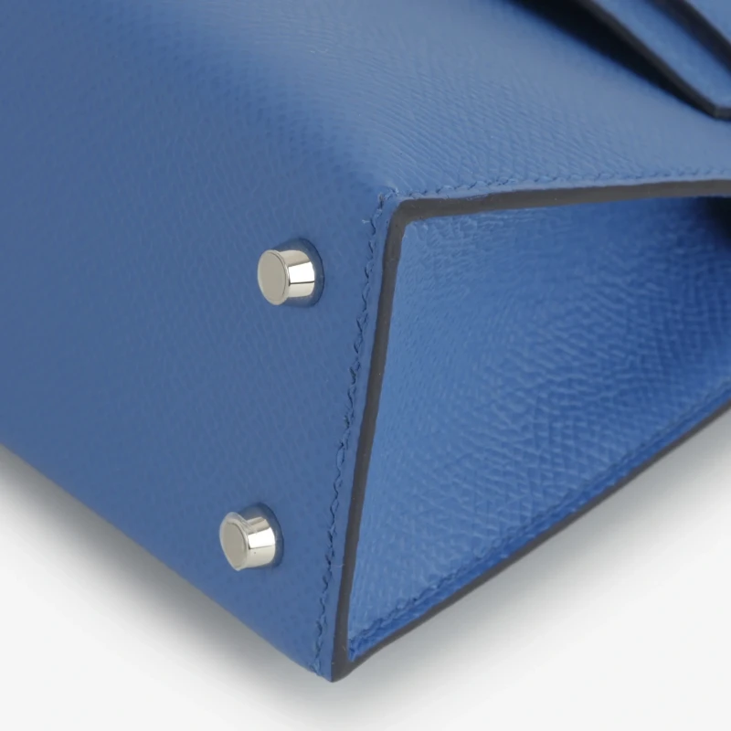 Hermès KELLY II SELLIER MINI 20 VEAU EPSOM BLEU ZELLIGE K20EBZ 6