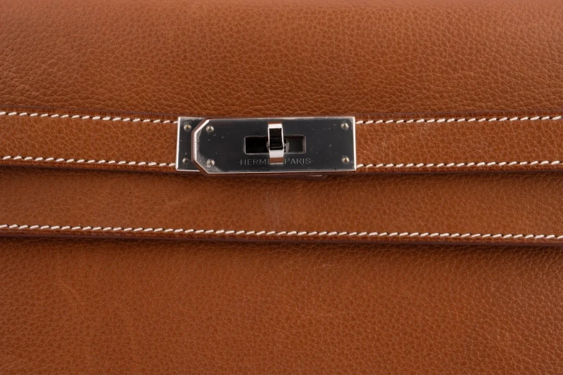 Hermès KELLY DEPECHES 25 VEAU BARENIA GOLD PHW KDBG 8