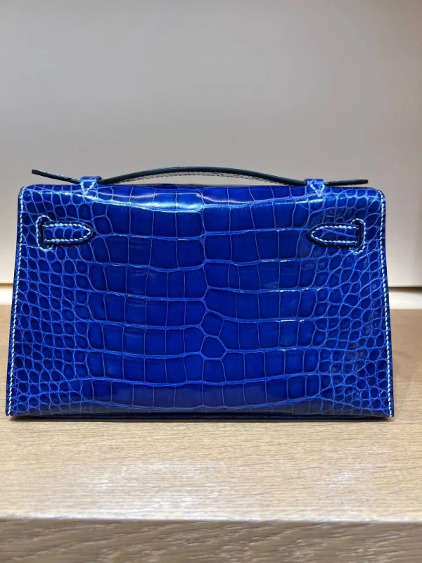 Hermès KELLY POCHETTE CROCODILE NILOTICUS NOIR WGDHW H548615CZ00 3