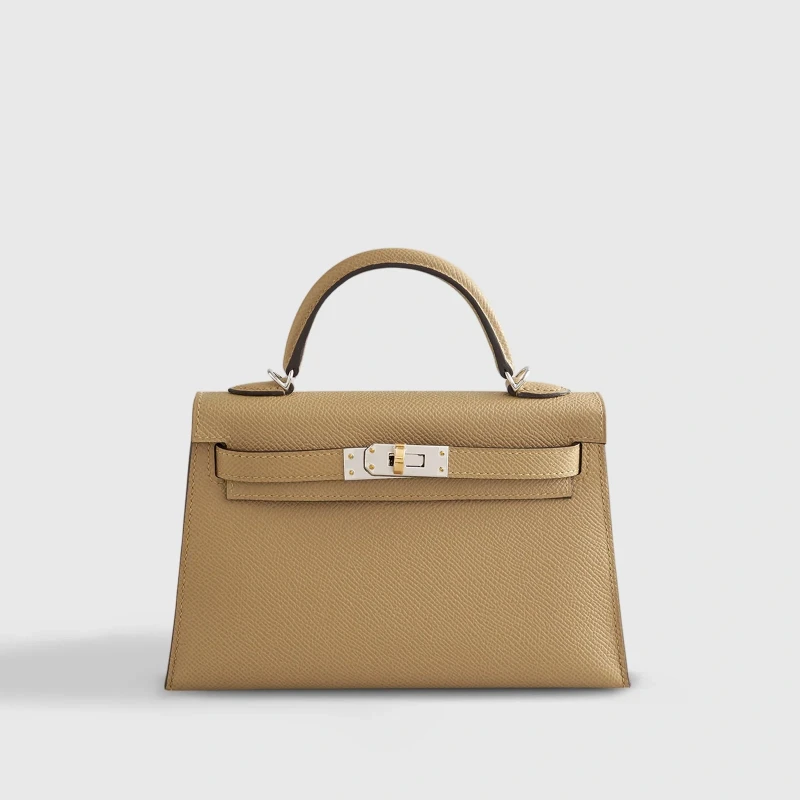 Hermès KELLY 20 MINI VEAU EPSOM SESAME PHW K20ES 2