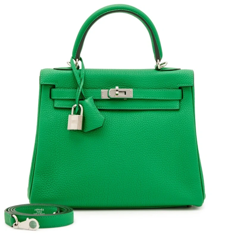 KELLY 25 VEAU TOGO BLEU DE PRUSSE PHW