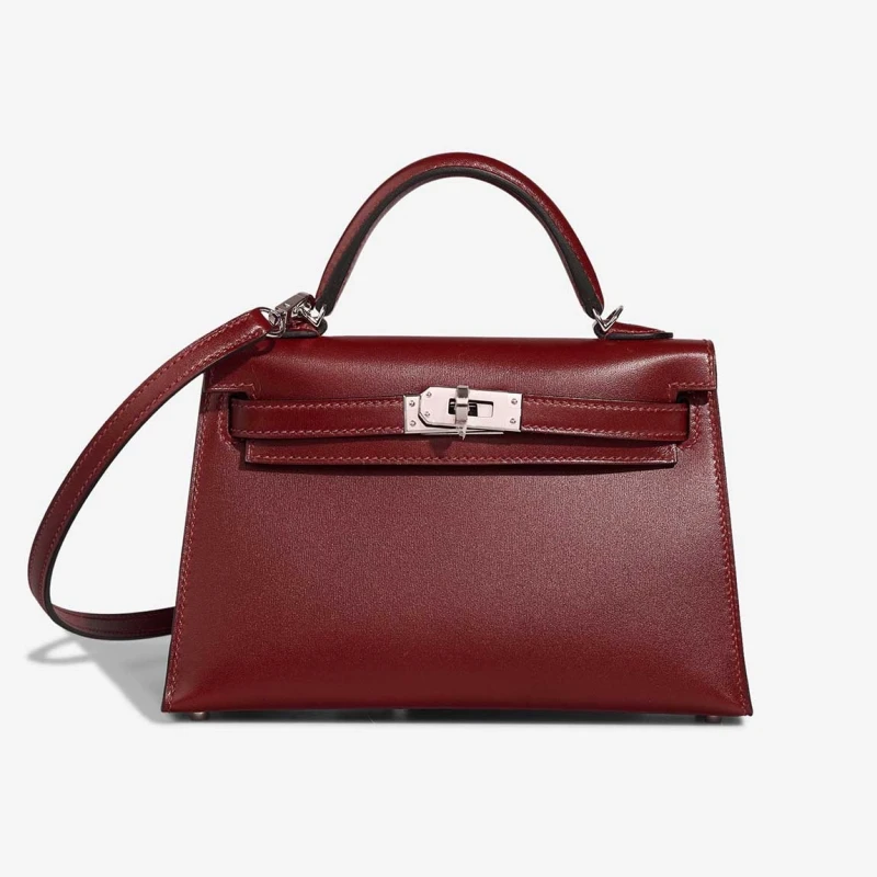 Hermès KELLY SELLIER 20 CALF BOX ROUGE H PHW K20BRH 2