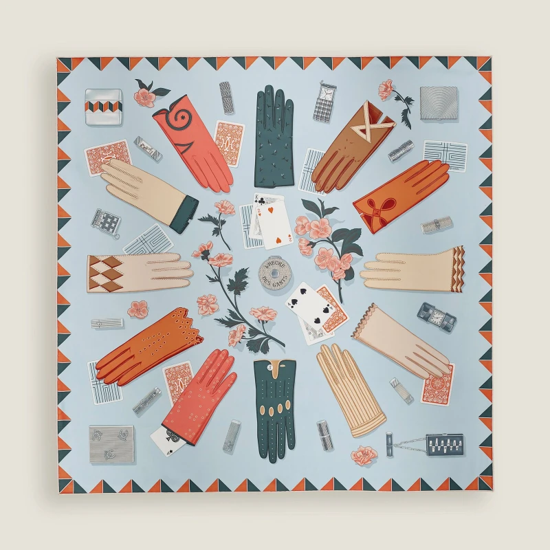 Hermès L'Heure des Gants scarf 90 H004211S 04 1