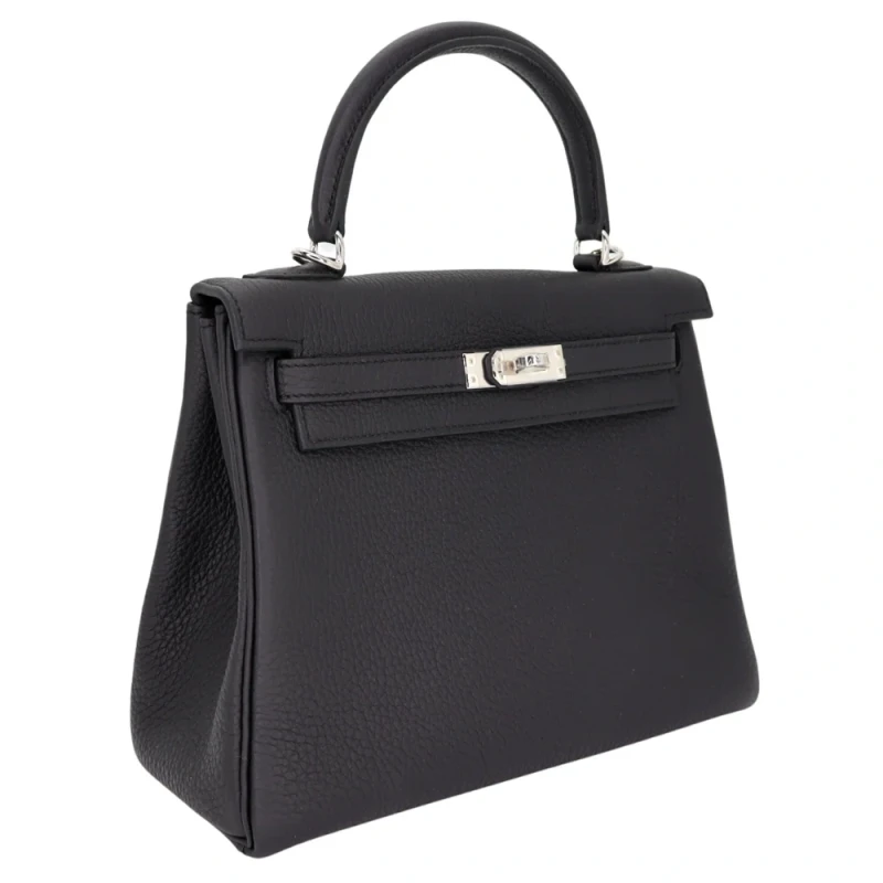 Hermès KELLY RETOURNE 25 VEAU TOGO NOIR PHW K25TN 2