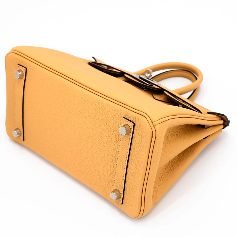 Hermès BIRKIN 25 VEAU TOGO PAILLE PHW B25TP 4