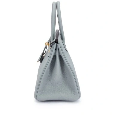 Hermès BIRKIN 30 VEAU TOGO BLEU GLACIER GHW B30TBG 4