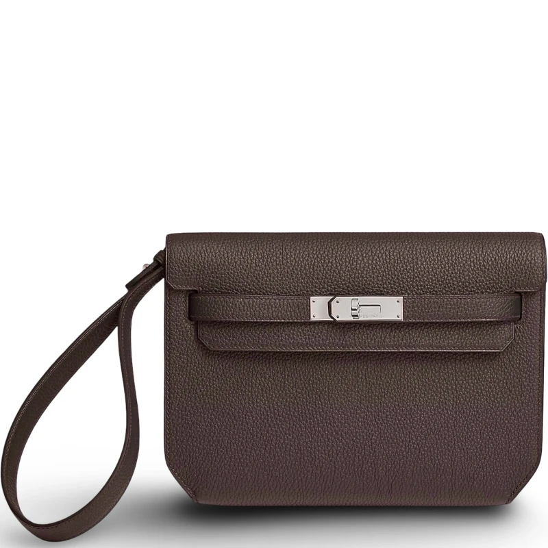 Hermès KELLY DEPECHES 25 TOGO CHOCOLATE PHW KDTC 1