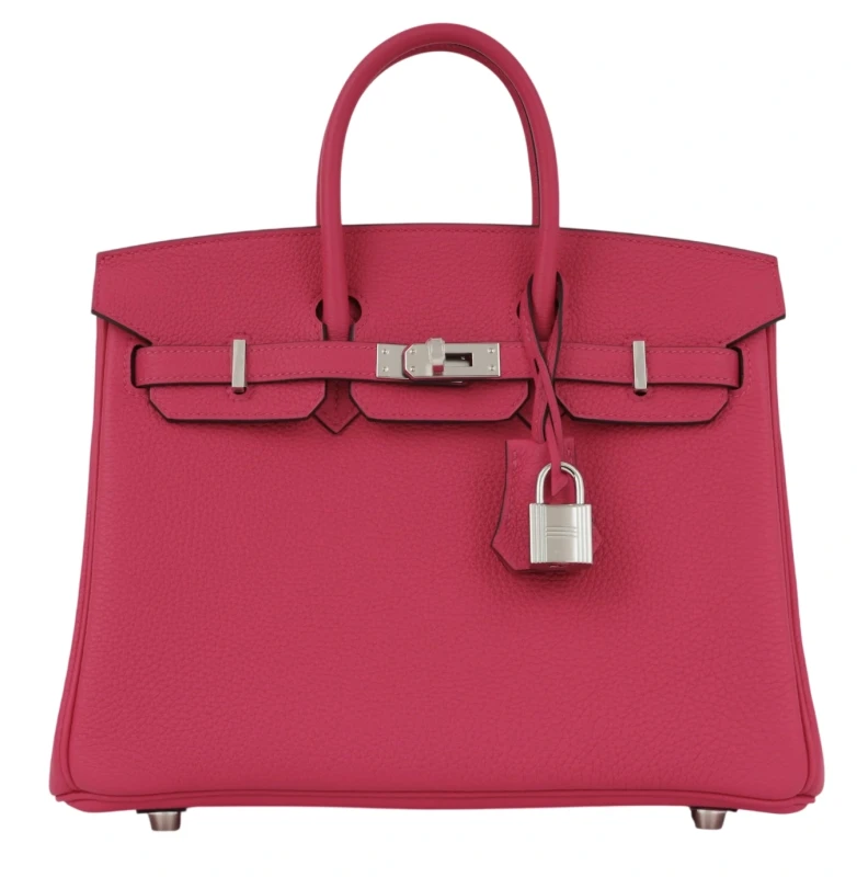 BIRKIN 25 VEAU TOGO ROSE MEXICO PHW
