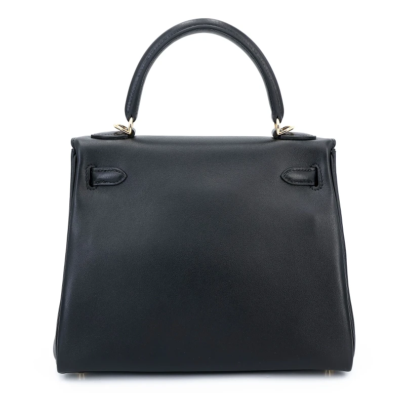 Hermès KELLY 25 VEAU CHERI NOIR GHW K25CN 3