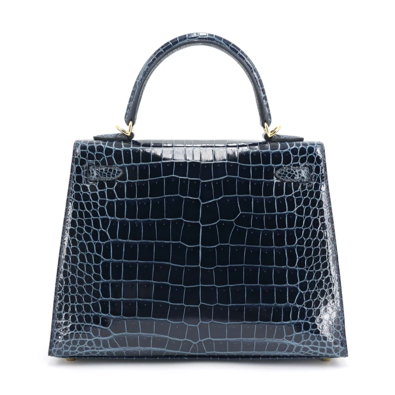 Hermès KELLY SELLIER 25 ALLIGATOR LISSE ROUGE DE COEUR GHW K25ABB 2