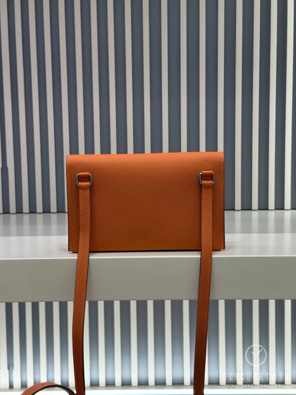 Hermès Hermesnap Wallet Epsom Orange H085099CKAC 6