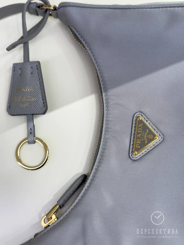 PRADA Re-Edition 2005 Re-Nylon and Saffiano mini bag Cloudy Gray 1N204X_R064_F0CUK 7