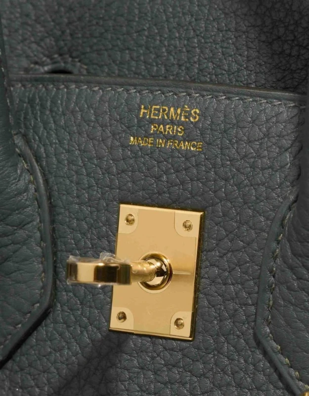 Hermès BIRKIN 25 VEAU TOGO VERT MANGROVE PBHW B25TVM 7