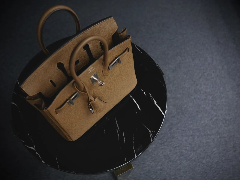 Hermès BIRKIN 25 VEAU TOGO ALEZAN PHW B25TA 5