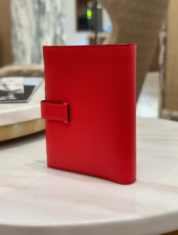 Hermès Bearn Compact Wallet Red HWallet 6