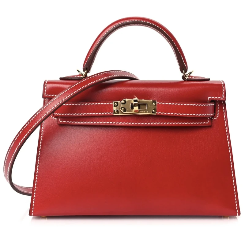 Hermès KELLY MINI 20 VEAU BOX ROUGE PIMENT GHW K20BRP 1