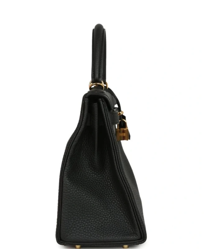 Hermès SAC KELLY RETOURNE 28 VEAU TOGO NOIR GHW H084393CP 3
