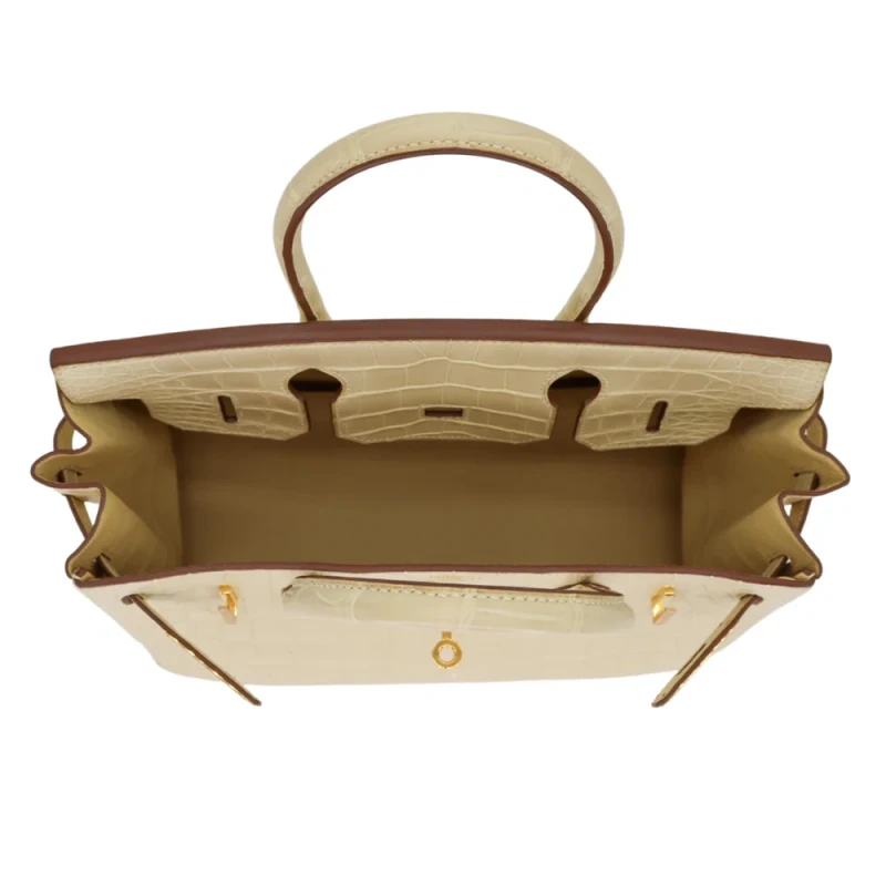 Hermès BIRKIN 30 ALLIGATOR MISSISSIPPIENSIS MATTE VANILLE  GHW B30CA 5