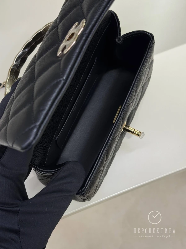 Chanel 25S Black Caviar Quilted Coco Crush AS5554 9