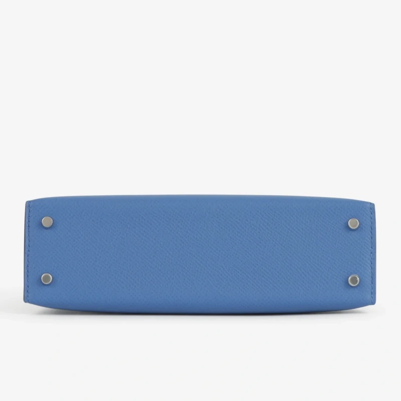 Hermès KELLY II SELLIER MINI 20 VEAU EPSOM BLEU ZELLIGE K20EBZ 4