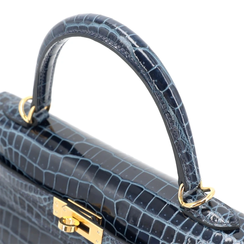 Hermès KELLY SELLIER 25 ALLIGATOR LISSE ROUGE DE COEUR GHW K25ABB 3