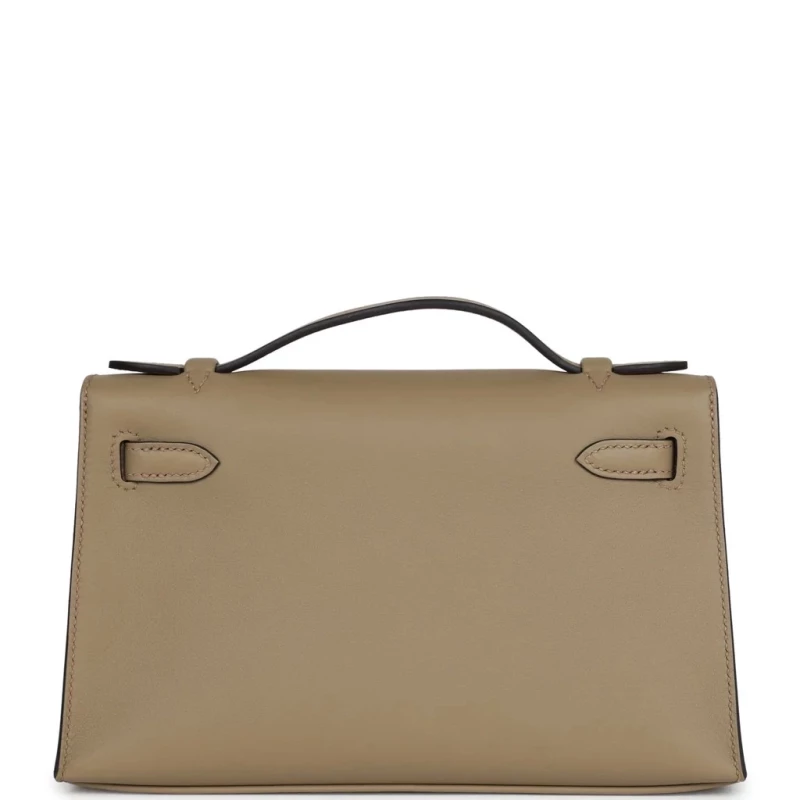 Hermès KELLY POCHETTE VEAU SWIFT BEIGE MARFA GHW KPSBM 5