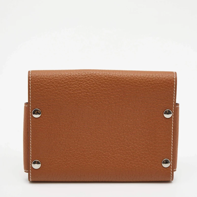 Hermès HERMES GOLD TOGO CARDS HOLDER Playing Cards Holder 5