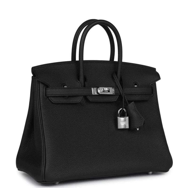 Hermès BIRKIN 25 VEAU TOGO NOIR PHW B25TN 2